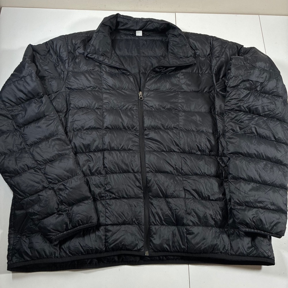 REI Co-op 650 Down Quilted Puffer Jacket 2XL Black Full Zip Hiking